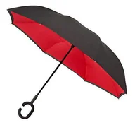 Parasole - Impliva, składany parasol różowy/czerwony jeden rozmiar, czarny/czerwony, jeden rozmiar, Czarny/czerwony, Taille unique - miniaturka - grafika 1