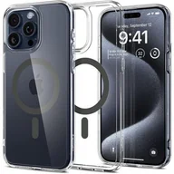 Etui i futerały do telefonów - Spigen Ultra Hybrid MAG iPhone 15 Pro 6.1" Magsafe grafitowy/graphite ACS06716 - miniaturka - grafika 1