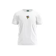 Koszulki męskie - Bona Basics, Męski T-shirt z cyfrowym nadrukiem,% 100 bawełna, biały, na co dzień, męskie topy, rozmiar: XL, biały, XL - miniaturka - grafika 1