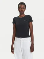 Koszulki i topy damskie - Converse T-Shirt 10027252-A02 Czarny Slim Fit - miniaturka - grafika 1