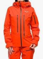 Kurtki i kamizelki sportowe damskie - Kurtka damska Salewa Ortles GTX Pro Jacket - flame/flame - miniaturka - grafika 1