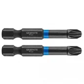 Wkrętarki - Graphite Bity udarowe PZ3 x 50 mm, 2 szt. TOP-56H523 - miniaturka - grafika 1