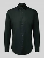 Koszule męskie - Koszula biznesowa o kroju slim fit z bawełny z kołnierzykiem typu cutaway - miniaturka - grafika 1