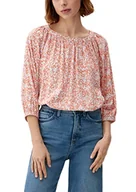 Bluzki damskie - s.Oliver Bluzka damska, długi rękaw, Pomarańczowy | wielokolorowy 27a1, 48 - miniaturka - grafika 1