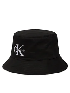 Calvin Klein Jeans Kapelusz Monologo LV04K5017G Czarny - Czapki męskie - miniaturka - grafika 1
