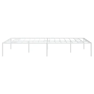 Metalowa rama łóżka, biała, 140x190 cm Lumarko! - Łóżka - miniaturka - grafika 7