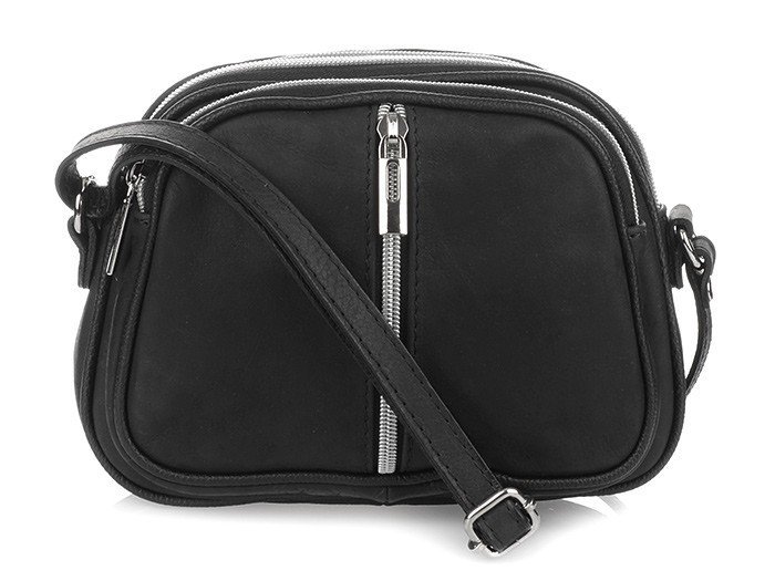 Vera Pelle, Listonoszka damska, czarna, K53