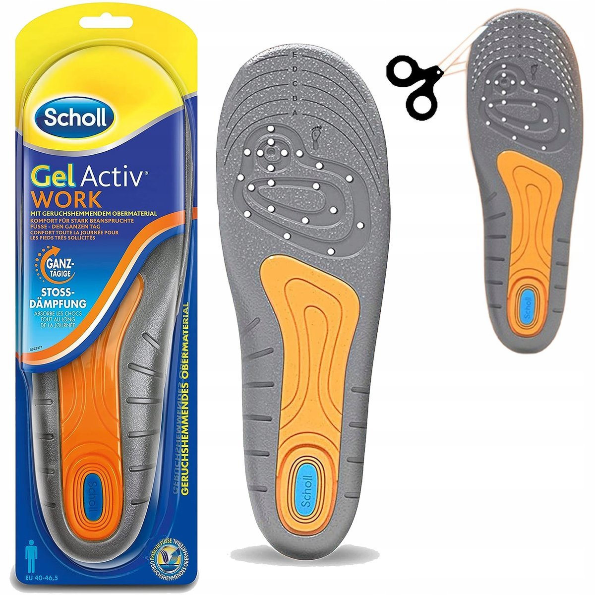 2X Wkładki do butów SCHOLL GelActiv (L rozmiar 40-46.5)