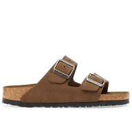 Klapki i japonki męskie - Klapki męskie Birkenstock Arizona 1030863 - brązowe - miniaturka - grafika 1