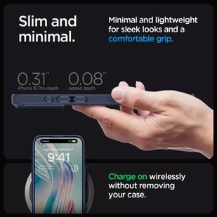 Etui Spigen Ultra Hybrid do iPhone 15 Pro navy blue - Etui i futerały do telefonów - miniaturka - grafika 13