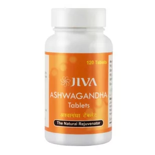 JIVA AYURVEDA JIVA Ayurveda Ashwagandha 120 t. pamięć DV1113 - Suplementy naturalne - miniaturka - grafika 1