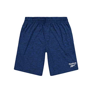 Spodnie i spodenki dla chłopców - Reebok Reebok Krótkie spodnie chłopięce Pantalon Corto Big Reebok Performance niebieski niebieski 18 Lata S89218RBI - grafika 1