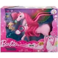 Lalki dla dziewczynek - Barbie Magic Pegaz Światła i dźwięki HLC40 - miniaturka - grafika 1