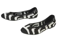 Baleriny - esmara® Baleriny damskie (Czarny / biały, 36) - miniaturka - grafika 1