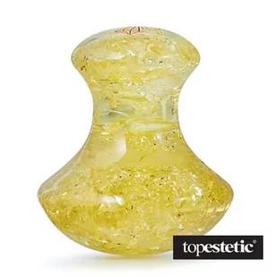 Crystallove Crystallove Grzybek do Masażu z Bursztynu Cytrynowego Do masażu twarzy, ciała oraz skóry wokół oczu 1 szt - Rollery do masażu - miniaturka - grafika 1