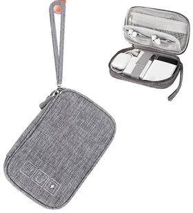 Organizer podróżny na kable i ładowarki szary - Torby na laptopy - miniaturka - grafika 5