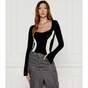 Bluzki damskie - Patrizia Pepe Bluzka | Slim Fit - miniaturka - grafika 1