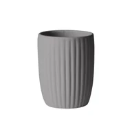 Kubki na szczoteczki do zębów - Kubek MELO 8 x 8 x 11 cm szary - miniaturka - grafika 1