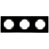 Klawisze i ramki - DPM Ramka potrójna Soul czarny - miniaturka - grafika 1