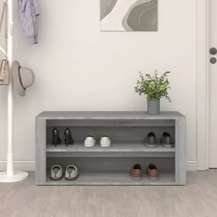Lumarko Szafka na buty, szary dąb sonoma, 100x35x45 cm - Szafki na buty - miniaturka - grafika 4