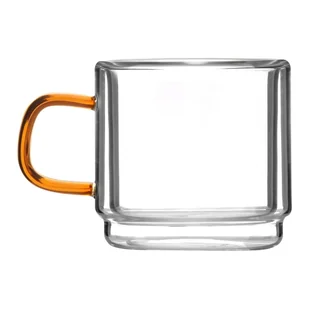 Vialli Design Komplet szklanek z podwójną ścianką do espresso Amber 8579 2 x 80 ml - Szklanki - miniaturka - grafika 2