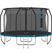 Trampoliny - Trampolina ogrodowa dla dzieci THUNDER INSIDE ELITE 16FT BLUE - miniaturka - grafika 1