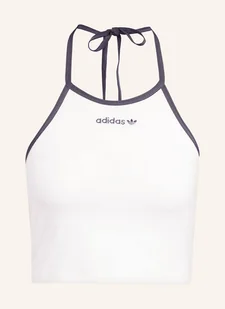 Adidas Originals Top Z Wiązaniem Na Szyi Towel Z Materiału Frottee weiss - Koszulki i topy damskie - miniaturka - grafika 1