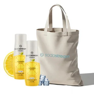 Zestaw Syrop SodaStream Lemoniada 2x440 ml - Bez cukru + Torba - Syropy i koncentraty owocowe - miniaturka - grafika 1
