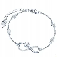 Bransoletki - Bransoletka Srebrna Bransoletka Nieskończoność Koniczyna Bransoletka Trusky - miniaturka - grafika 1