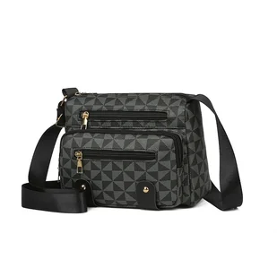 TEMU Kobieta Torba na Ramię z Regulowanym Paskiem – Wielokieszeniowa, Zamykana na Zamek, Przekształcalna do Pasu/Torby Naramiennej – Idealna na - Torebki damskie - miniaturka - grafika 1