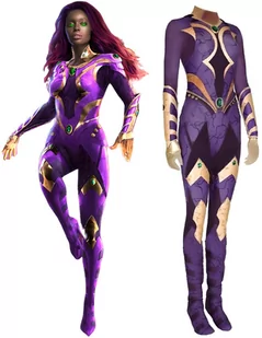 Strój Kostium Starfire Tytani Cosplay Anime 170/176 - Stroje karnawałowe - miniaturka - grafika 1