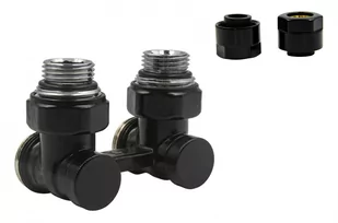 Zawór odcinający kątowyPremium Elegancki czarny mat Cu - Zawory i kraniki Zawór odcinający kątowyPremium Elegancki czarny mat Cu - Zawory i kraniki - miniaturka - grafika 1