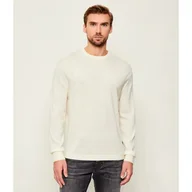 Swetry męskie - Calvin Klein Wełniany sweter Regular Fit - miniaturka - grafika 1