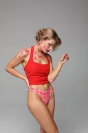 Majtki damskie - Julimex Figi Love Vibes Brasil L Różowy - miniaturka - grafika 1