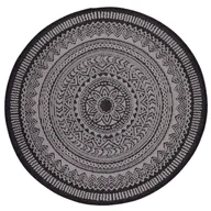 Dywany zewnętrzne - MARBEX Dywan zewnętrzny Jeans antracytowy okrągły śr. 120 cm - miniaturka - grafika 1
