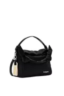 Torebki damskie - Desigual Damska torba na rękę Priori Loverty 3.0 Accessories Nylon Hand Bag, czarny - miniaturka - grafika 1