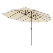 Parasole ogrodowe - Parasol ogrodowy podwójny kremowy XXL 4.65 m - miniaturka - grafika 1