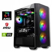 Zestawy komputerowe - KOMPUTER GAMINGOWY RYZEN 5 RTX 3050 16GB DDR4 512GB M2 - miniaturka - grafika 1