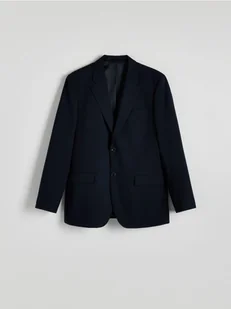 Reserved - Marynarka slim fit z wiskozą - granatowy - Kurtki męskie - miniaturka - grafika 1