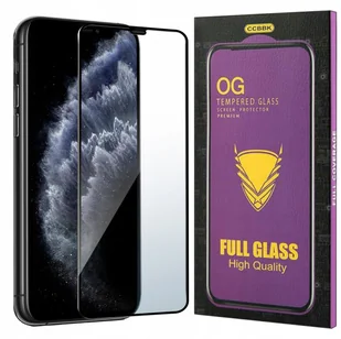 Szkło HARTOWANE 5D do iPhone 11 Pro PREMIUM CAŁY EKRAN PEŁNE - Szkła hartowane na telefon - miniaturka - grafika 1