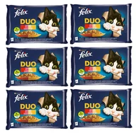 Mokra karma dla kotów - FELIX Duo Wiejskie Smaki w galaretce 12x(4x85g) - miniaturka - grafika 1