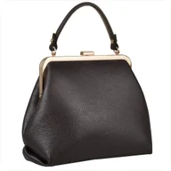 Torebki damskie - Damska torebka brąz czekolada skóra naturalna bigiel retro - miniaturka - grafika 1