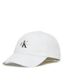 Czapki damskie - Calvin Klein Czapka z daszkiem Monologo Printed Baseball Cap LV04K5027G Biały - miniaturka - grafika 1