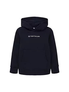 Chłopięca bluza z kapturem TOM TAILOR z napisem, 10668-niebieski kapitan nieba, 104/110 - Bluzy dla chłopców - miniaturka - grafika 1