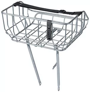 Basil Portland Front Basket 25l, srebrny 2022 Kosze na kierownicę - Koszyki rowerowe - miniaturka - grafika 1