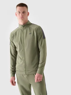 Męska bluza treningowa 4F 4FRAW24TFSWM565 - zielona - Bluzy sportowe męskie - miniaturka - grafika 1