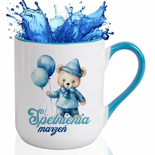 KUBEK COMBO NIEBIESKI Na Prezent Urodziny MIŚ SPEŁNIENIA MARZEŃ Wzory - Kubki - miniaturka - grafika 1