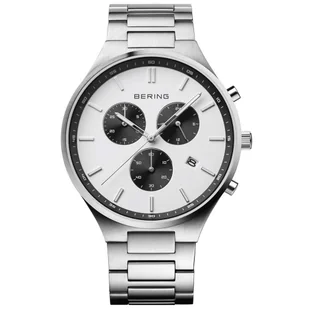 Zegarek Bering 11743-704 Classic Titanium Chronograph - Zegarki męskie - miniaturka - grafika 1