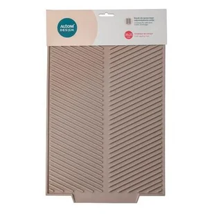 Ociekacz do naczyń mata silikonowa 39 x 25 cm beżowy - Suszarki do naczyń - miniaturka - grafika 1