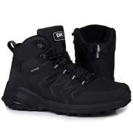 Odzież trekkingowa męska - Buty męskie zimowe wysokie sportowe DK EXEC BLACK - miniaturka - grafika 1